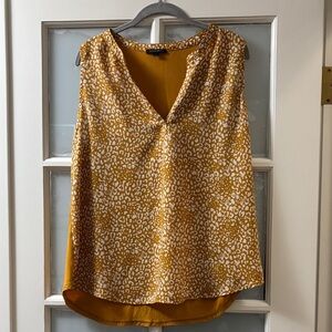 Papermoon Mustard and White Patterned Blouse